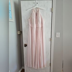 Azazie light pink dress